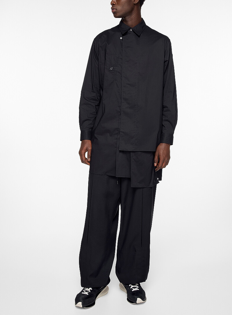 Box pleating convertible wide-leg pant product image (primary)