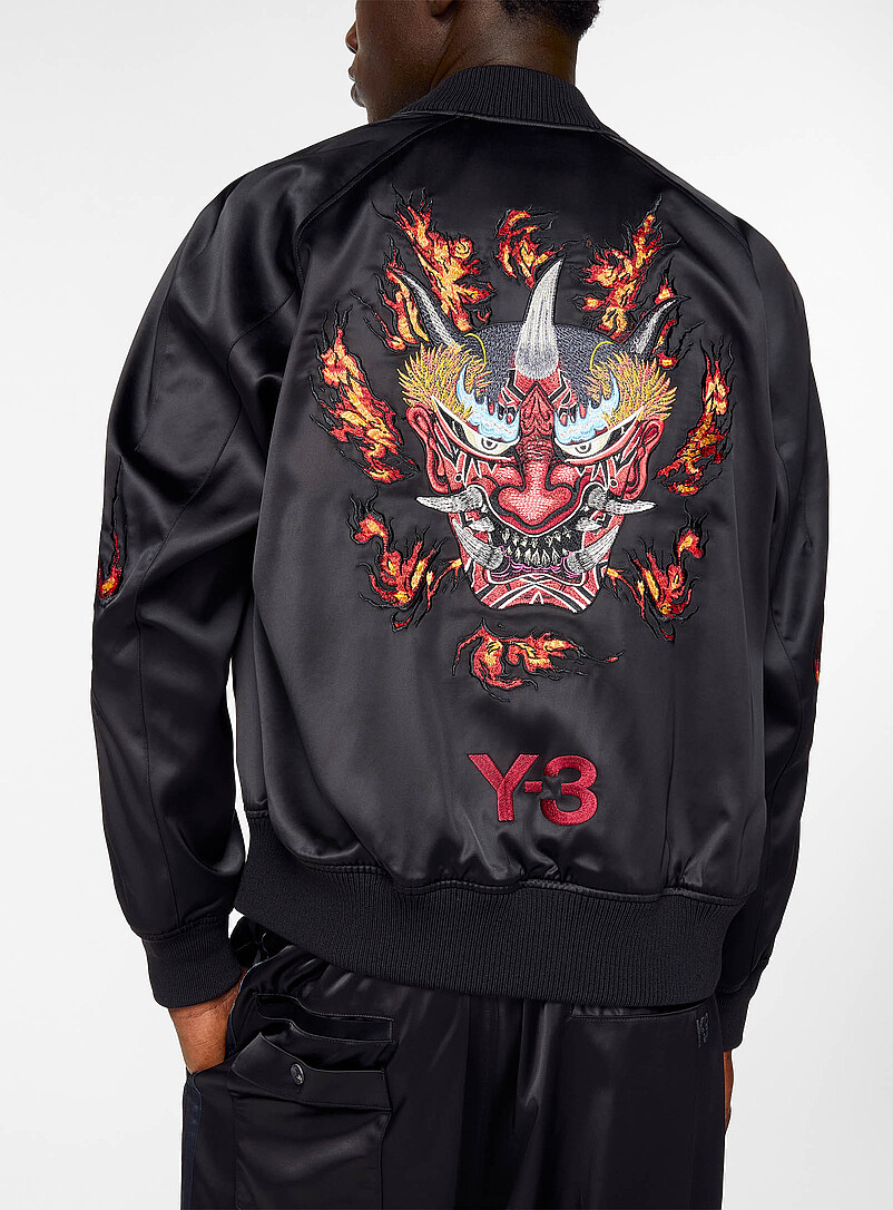 Embroidered satin souvenir bomber jacket product image 2