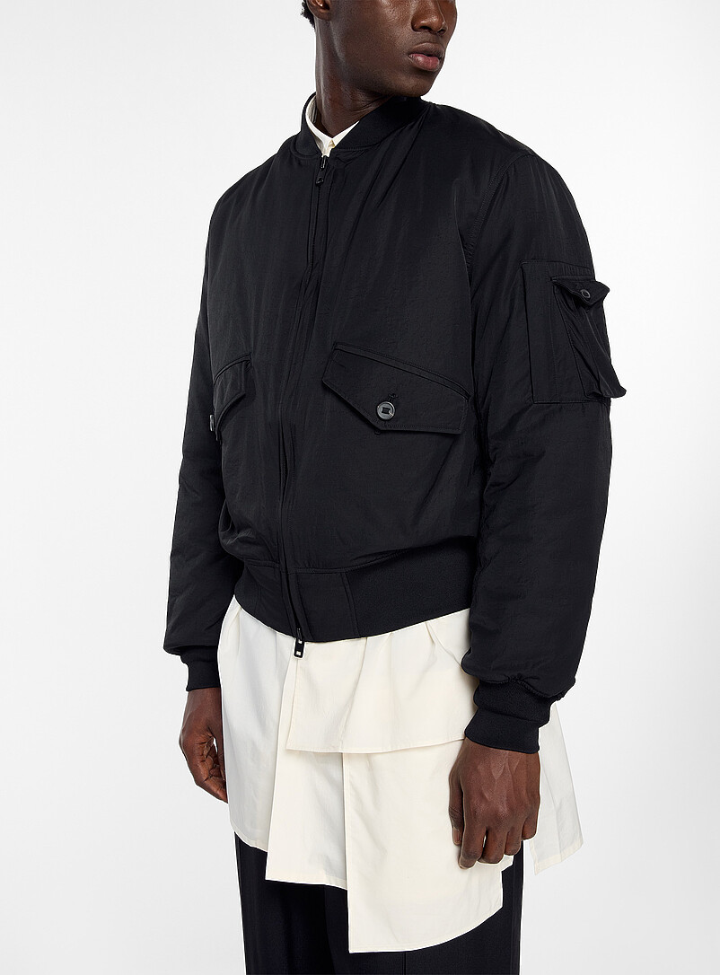Nylon bomber jacket product image (primary)