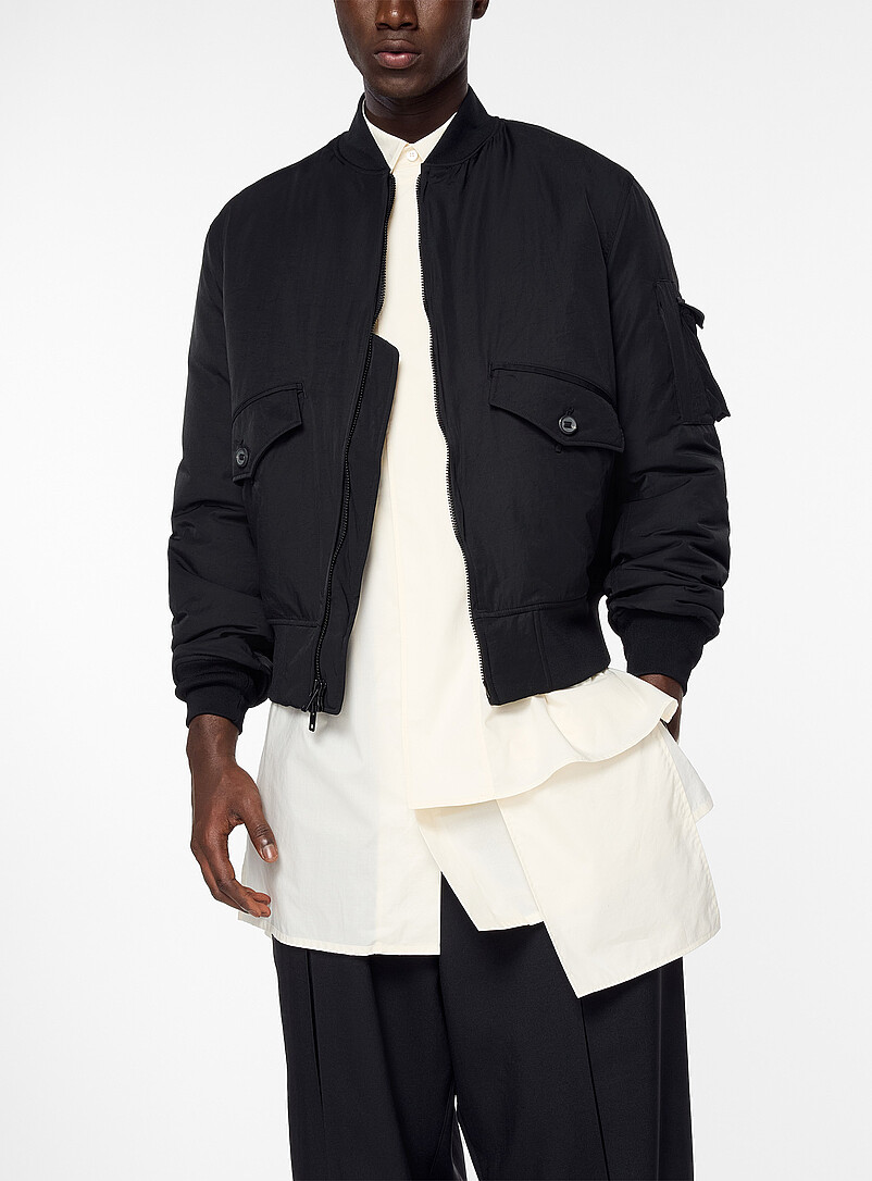 Nylon bomber jacket product image 2