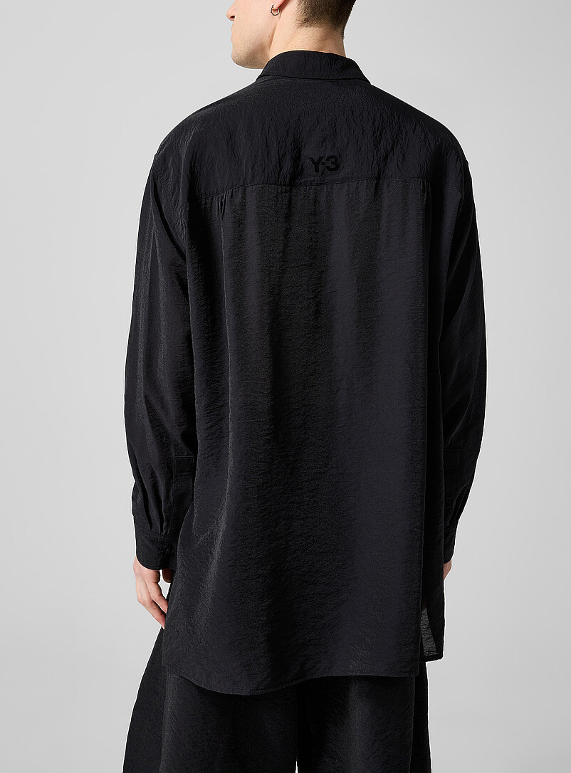 Hammered texture flowy elongated shirt product image 3