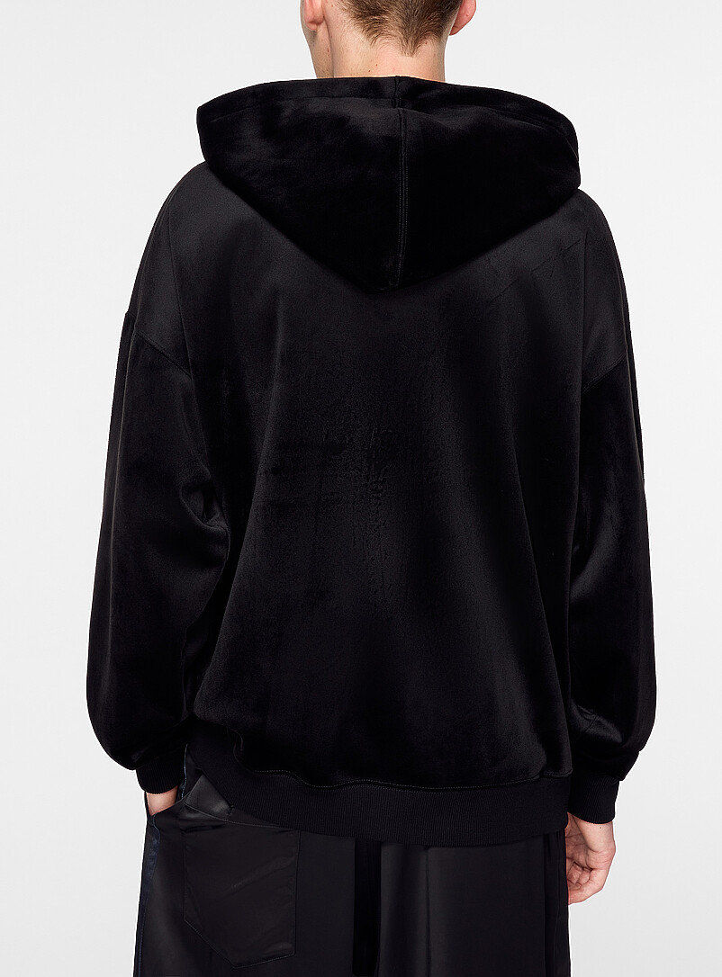 Velvet zip-up hooded sweatshirt product image 3