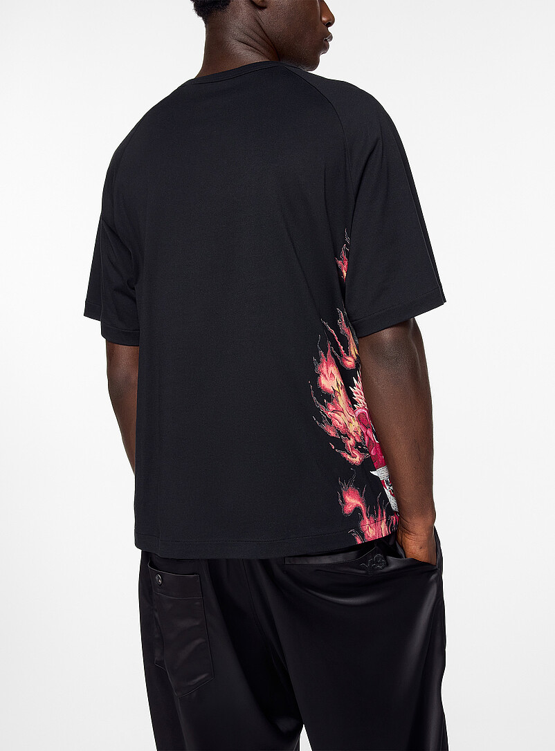 Oni print raglan T-shirt product image 3