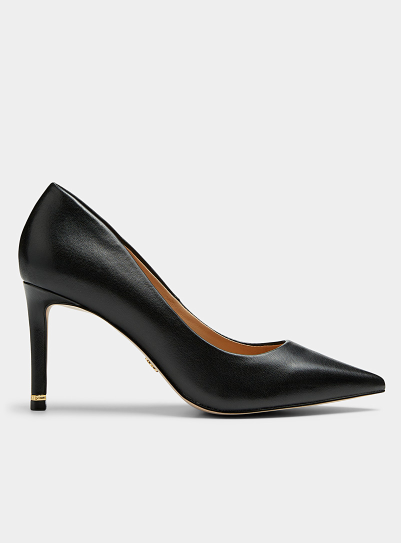 Ted Baker Black Charlotte leather pointed pumps Women for women