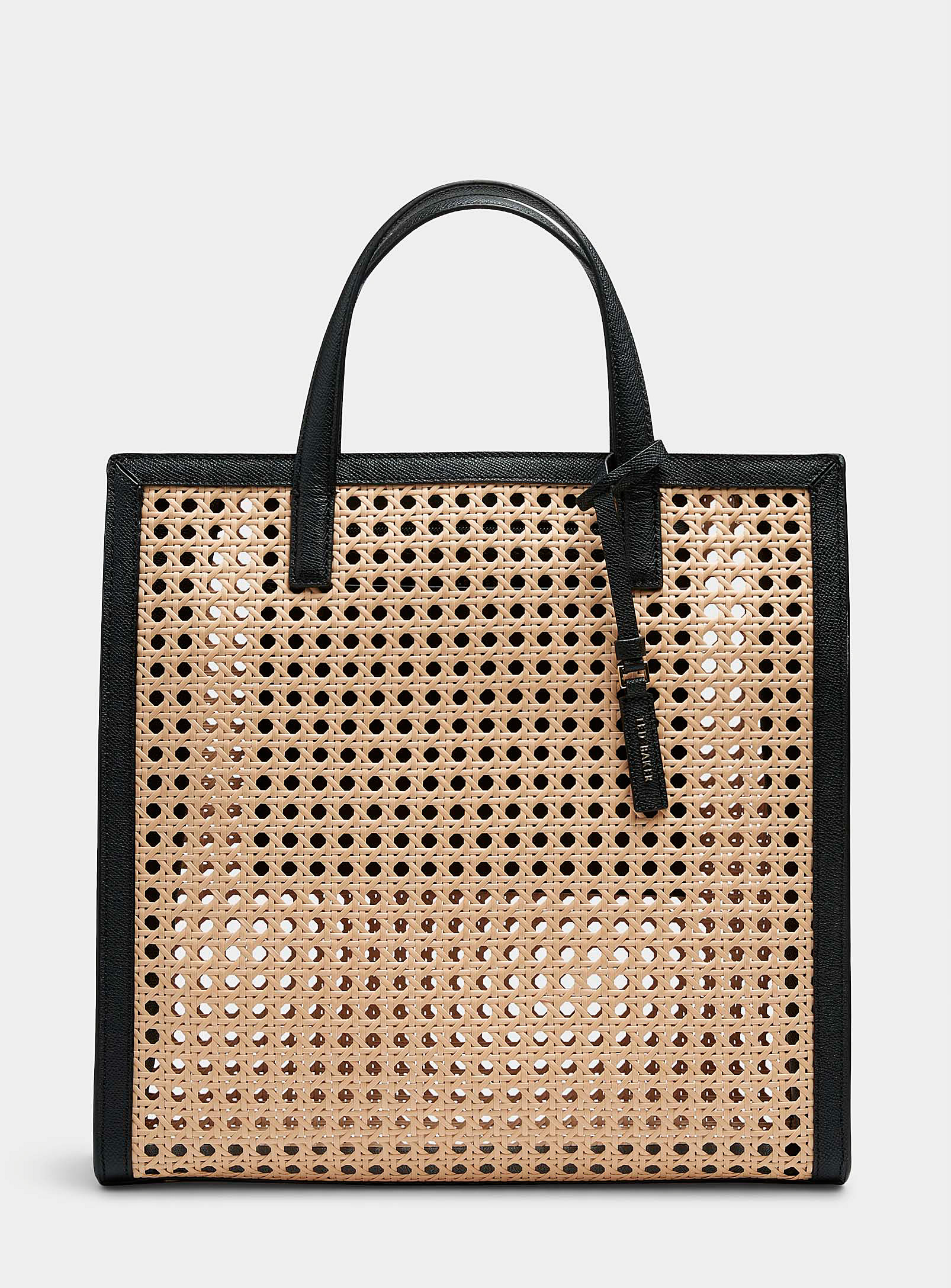 Ted Baker Flo June Caned Square Tote In Brown