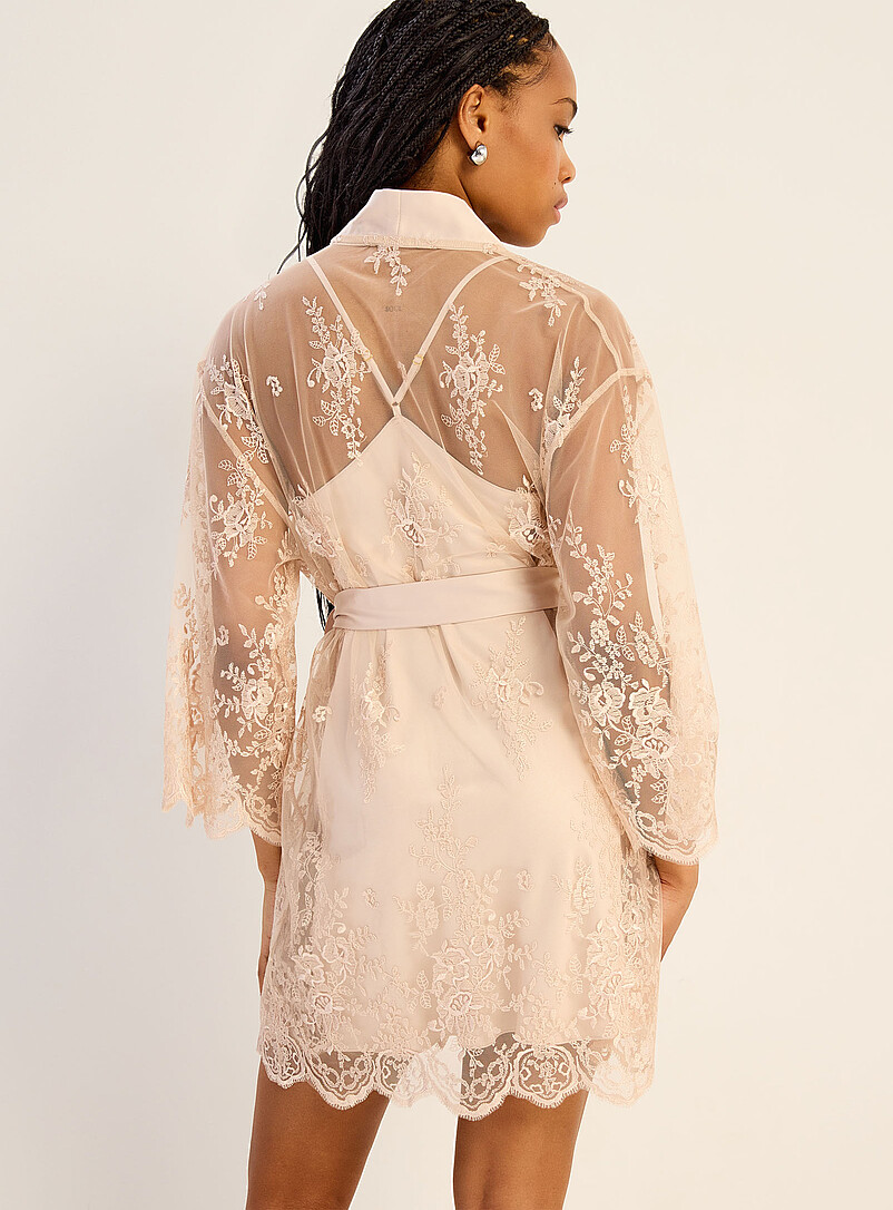 Darling delicate embroidery sheer robe Bridal Collection product image 3