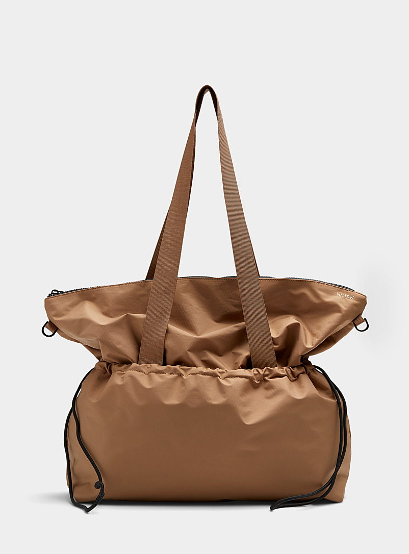 HVISK Brown Daily recycled oversized tote for women