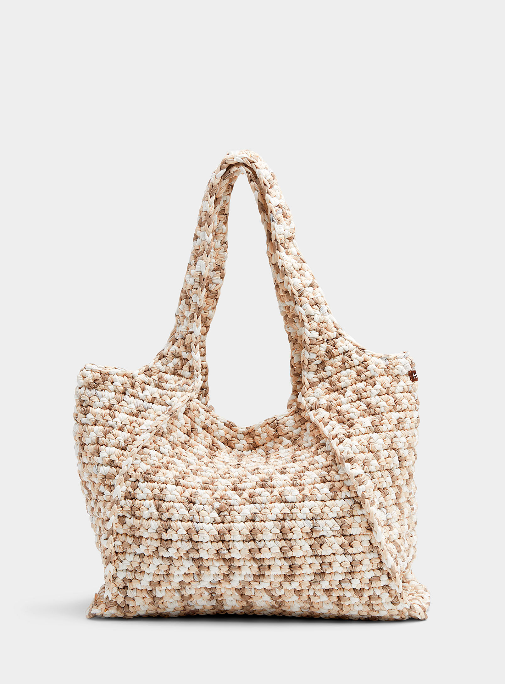 HVISK - Women's Setle marbled braided Tote Bag