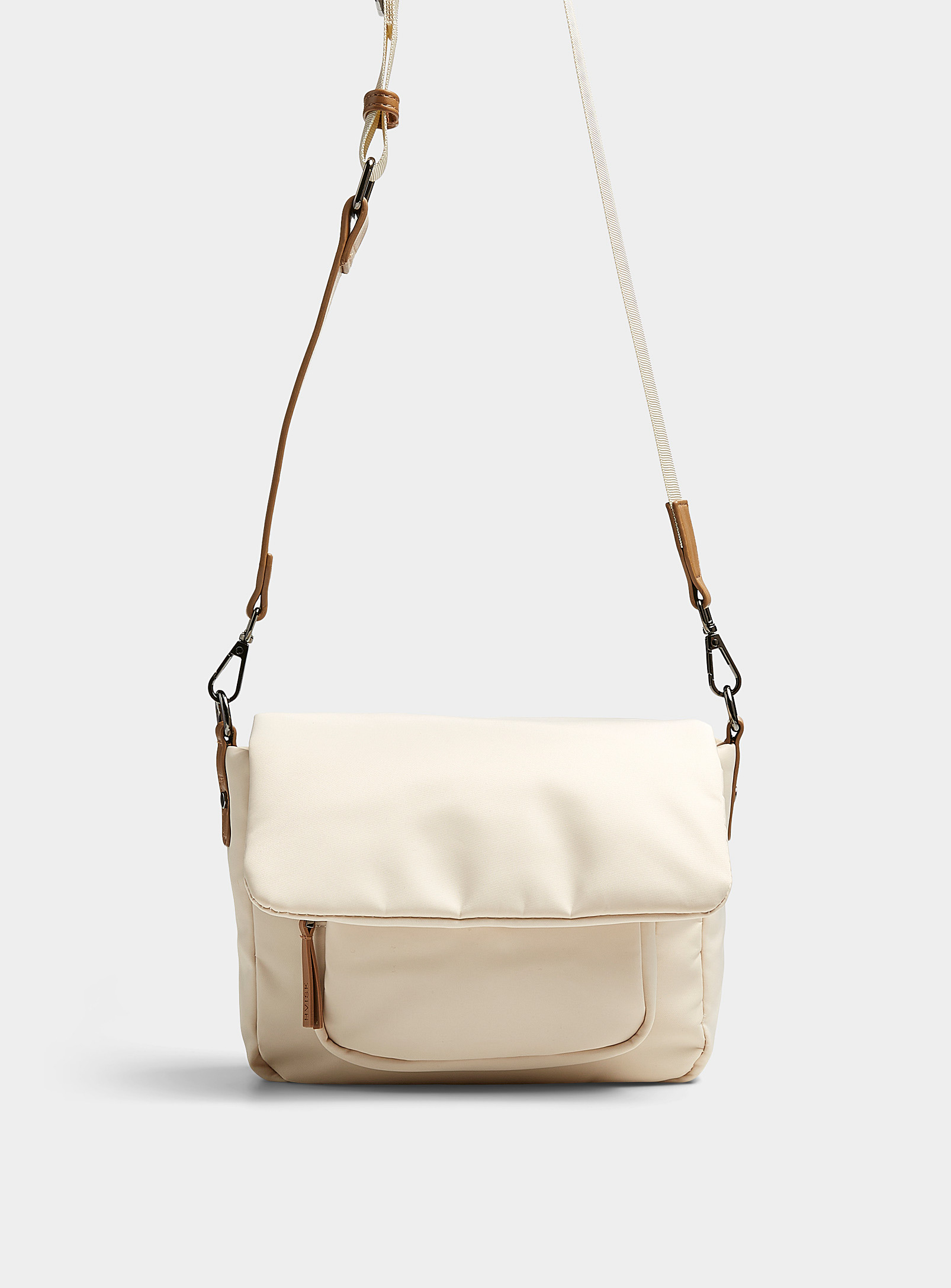 Hvisk Recycled Puffy Flap Bag In White