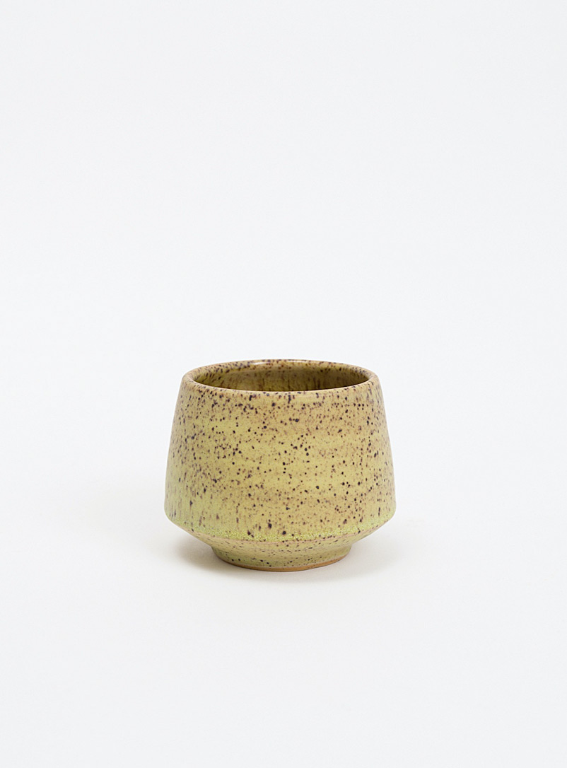 Kate Metten Ceramics Green Minimalist stoneware tumbler