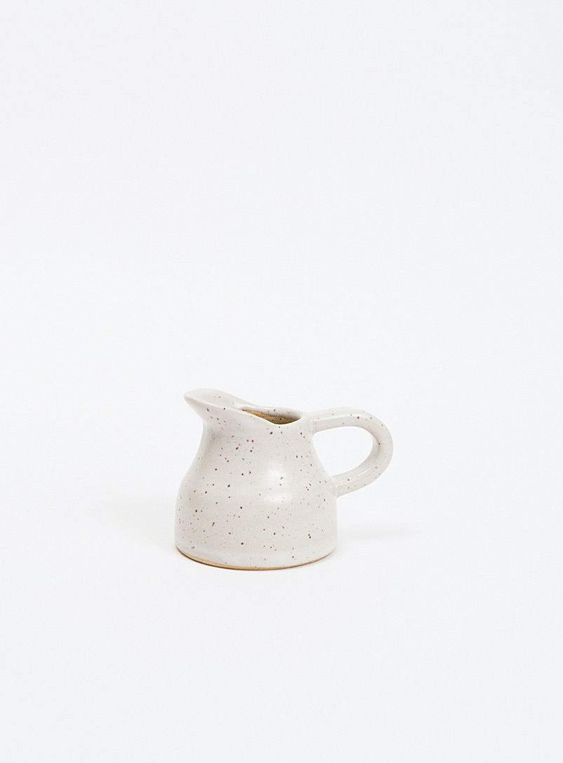 Kate Metten Ceramics White Speckled stoneware creamer