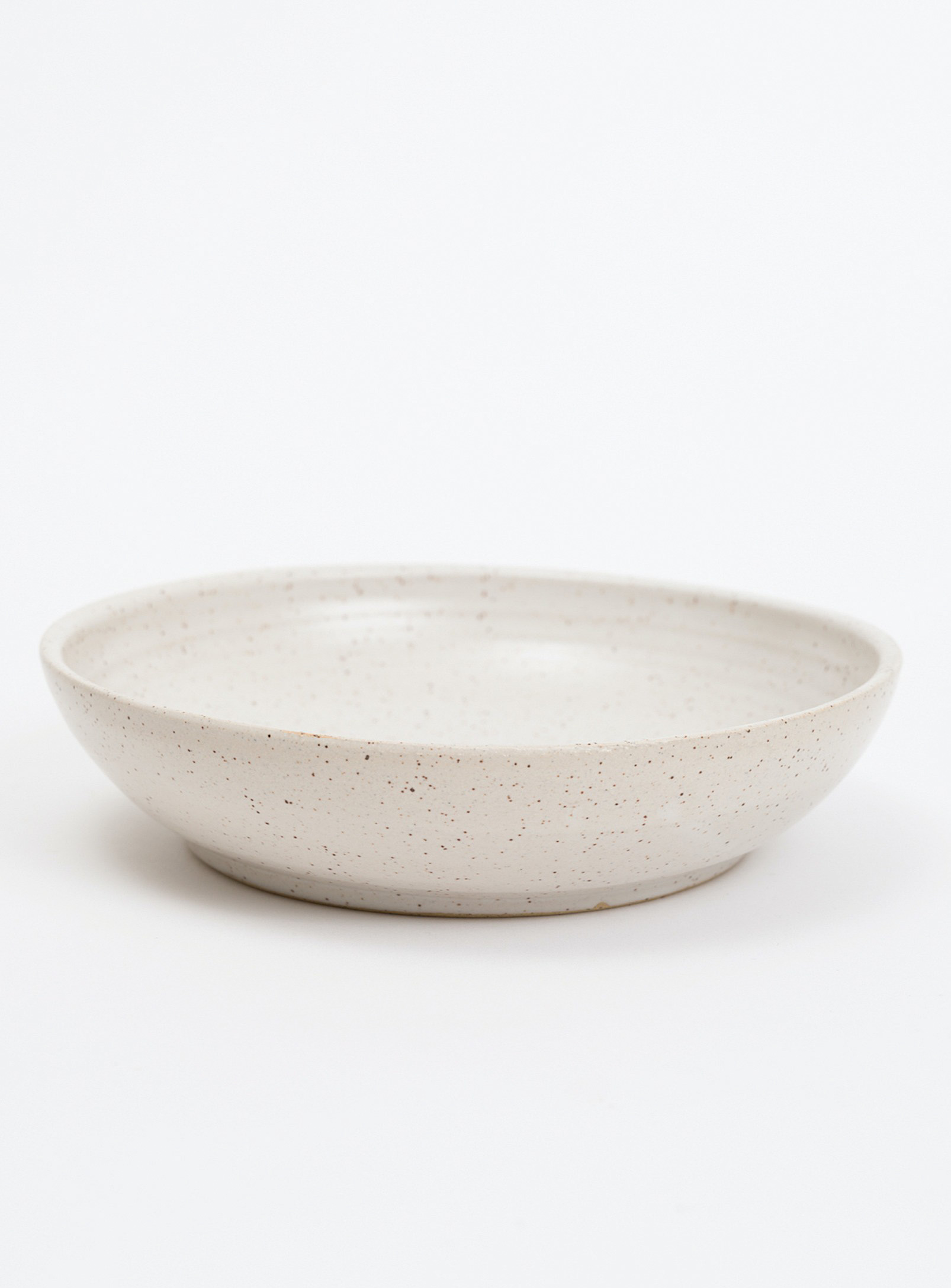 Kate Metten Ceramics Large Minimalist Stoneware Bowl In White