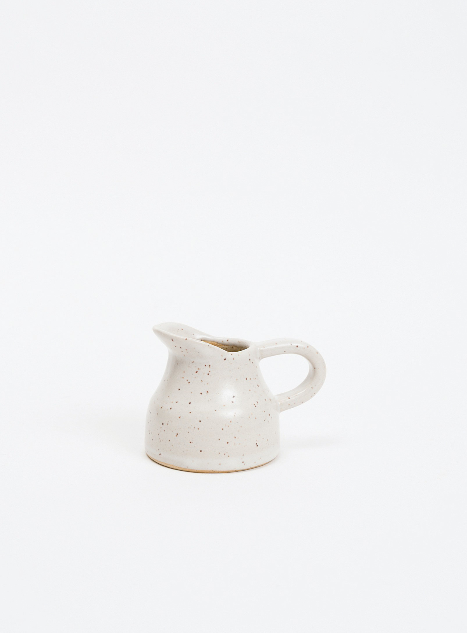 Kate Metten Ceramics Speckled Stoneware Creamer In White