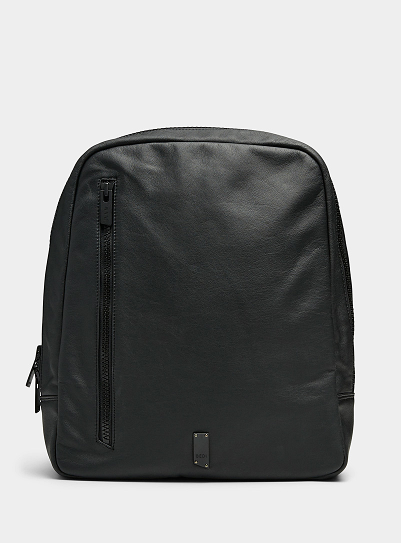 Bedi Black Che recycled leather backpack for error