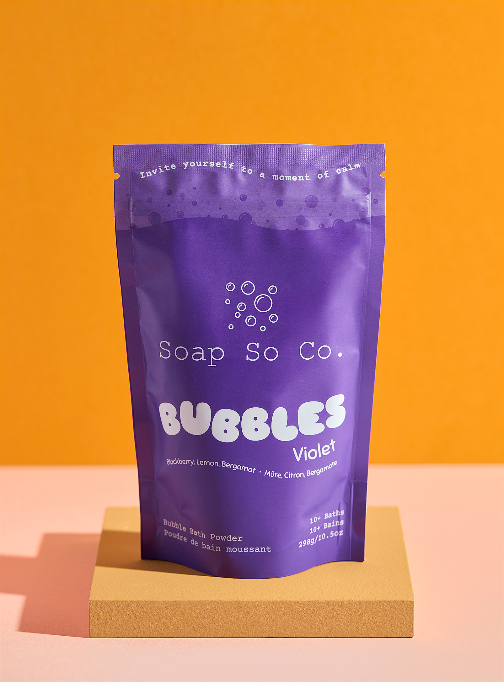 Soap So Co. - La poudre de bain moussante Violet