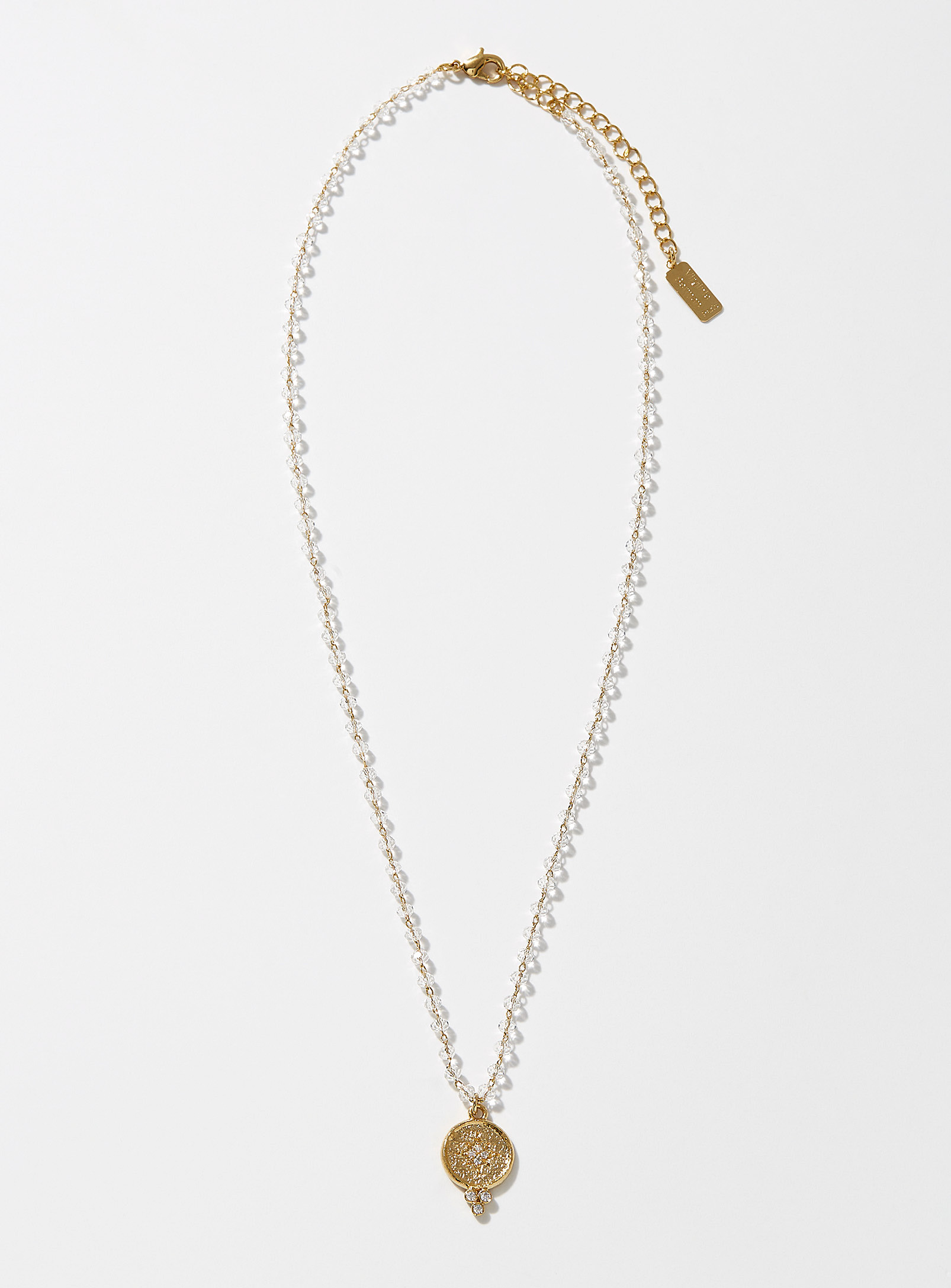 Virginie Berman Star Crystalline Beads Necklace In White