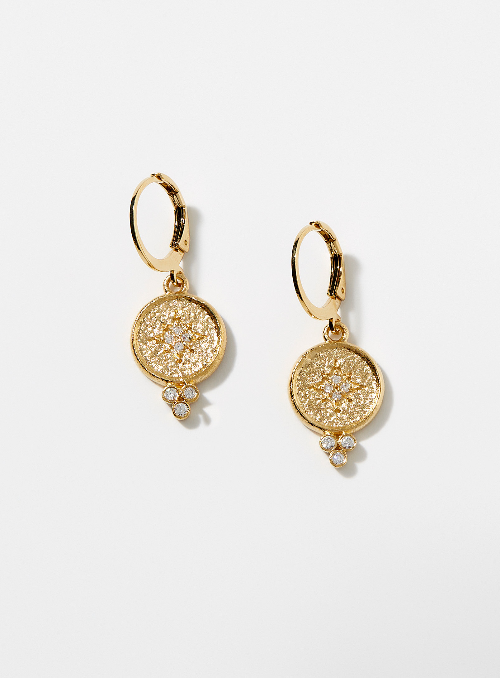 Virginie Berman - Women's Stars golden earrings