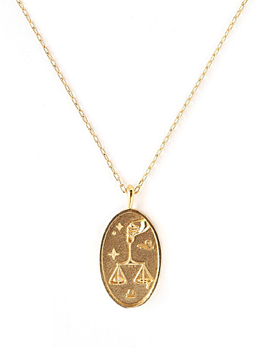 WellDunn: Le collier pendentif signe du zodiaque en or Cancer