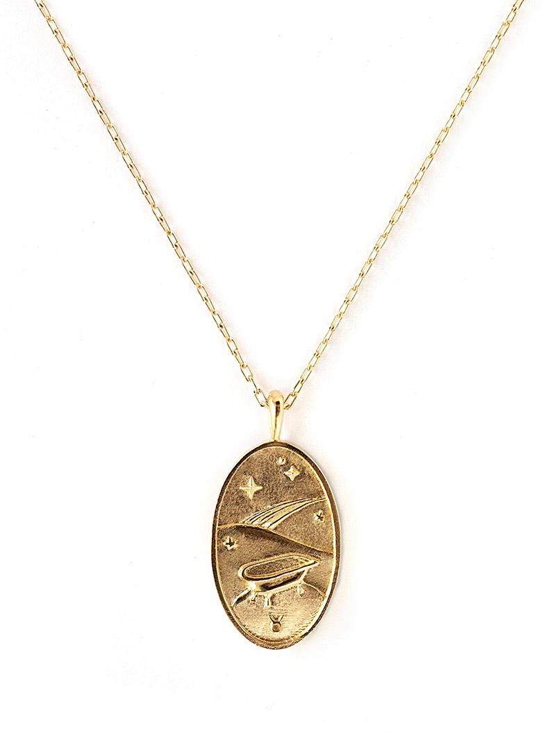 WellDunn: Le collier pendentif signe du zodiaque en or Cancer