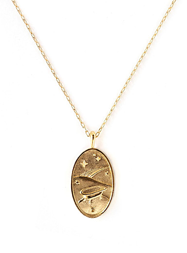 WellDunn: Le collier pendentif signe du zodiaque en or Cancer