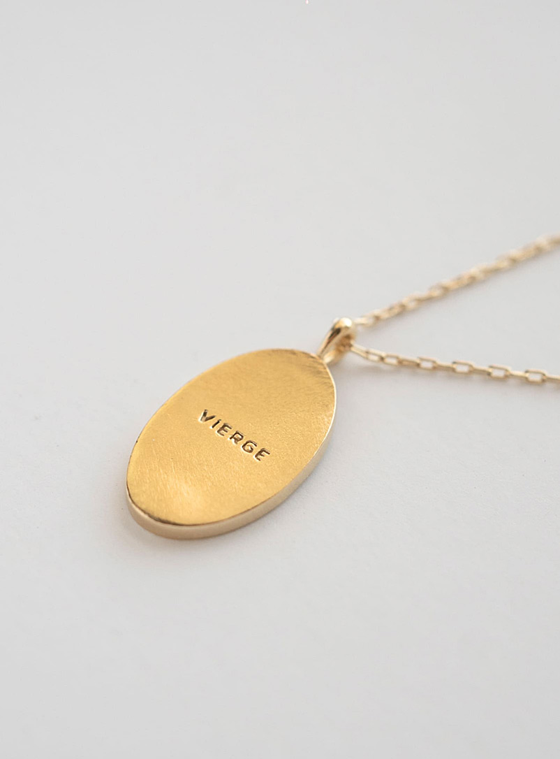 WellDunn: Le collier pendentif signe du zodiaque en or Cancer