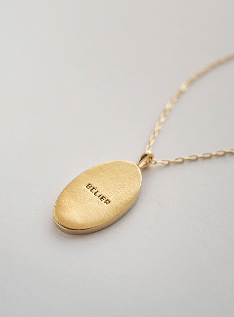 WellDunn: Le collier pendentif signe du zodiaque en or Cancer
