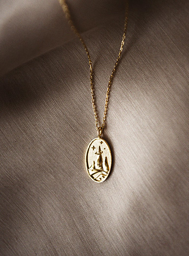 WellDunn: Le collier pendentif signe du zodiaque en or Cancer