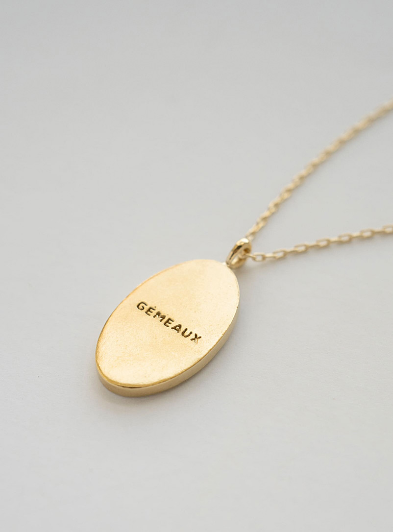 WellDunn: Le collier pendentif signe du zodiaque en or Cancer