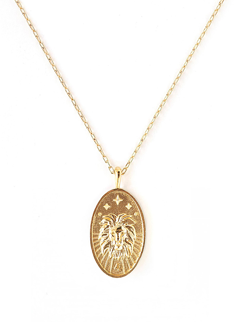 WellDunn: Le collier pendentif signe du zodiaque en or Cancer