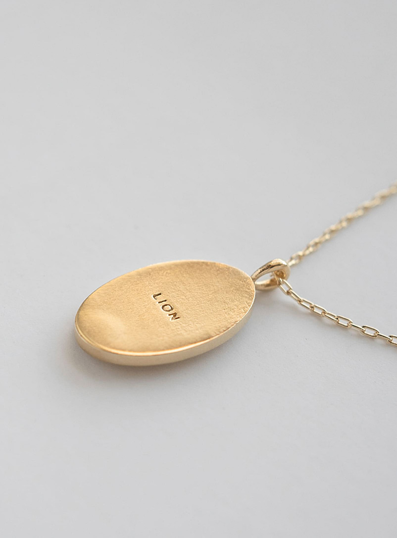 WellDunn: Le collier pendentif signe du zodiaque en or Cancer