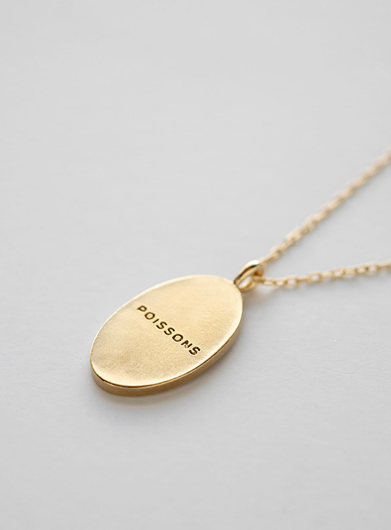 WellDunn: Le collier pendentif signe du zodiaque en or Cancer