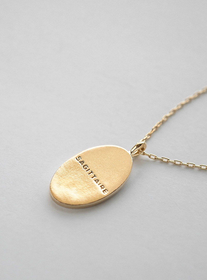 WellDunn: Le collier pendentif signe du zodiaque en or Cancer