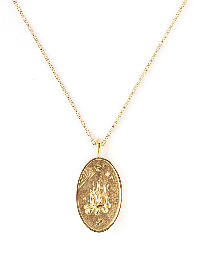 WellDunn: Le collier pendentif signe du zodiaque en or Cancer