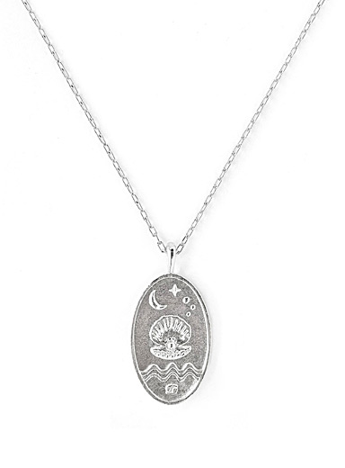 WellDunn: Le collier pendentif signe du zodiaque en argent G&eacute;meaux 