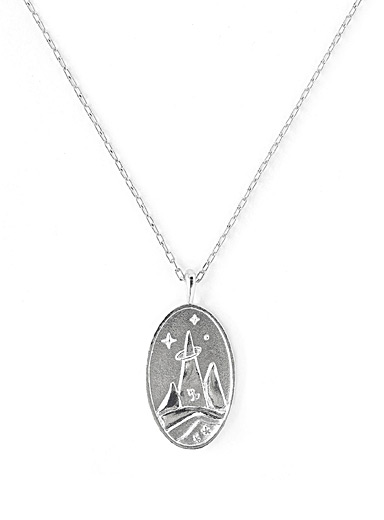 WellDunn: Le collier pendentif signe du zodiaque en argent G&eacute;meaux 
