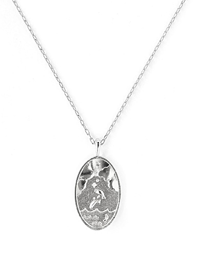 WellDunn: Le collier pendentif signe du zodiaque en argent G&eacute;meaux 