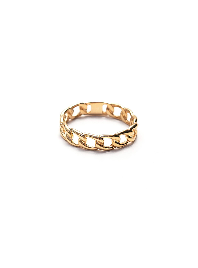 wellDunn Assorted Shane gold vermeil link ring
