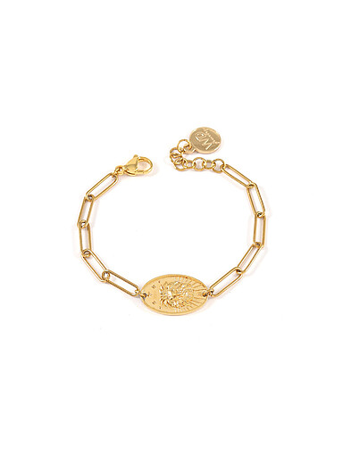 WellDunn: Le bracelet signe astrologique dor&eacute; Exclusivit&eacute; Fabrique 1840 Balance