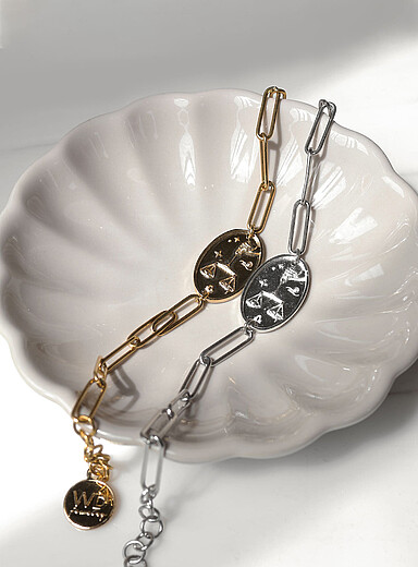 WellDunn: Le bracelet signe astrologique argent&eacute; Exclusivit&eacute; Fabrique 1840 Cancer