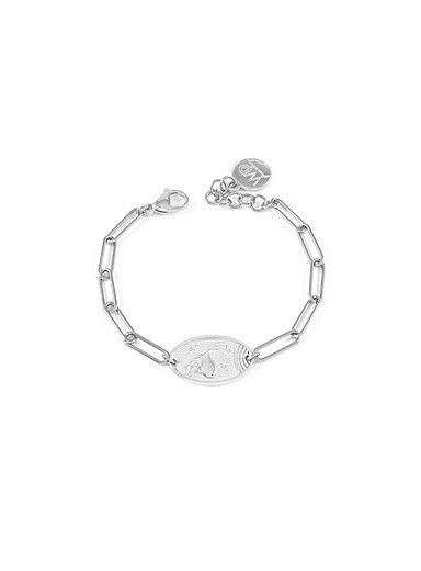 WellDunn: Le bracelet signe astrologique argent&eacute; Exclusivit&eacute; Fabrique 1840 Cancer