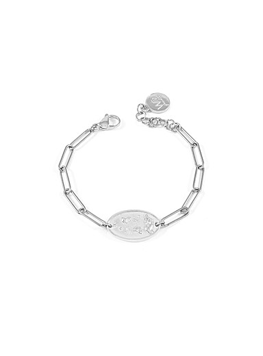 WellDunn: Le bracelet signe astrologique argent&eacute; Exclusivit&eacute; Fabrique 1840 Cancer