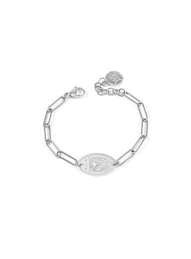 WellDunn: Le bracelet signe astrologique argent&eacute; Exclusivit&eacute; Fabrique 1840 Cancer