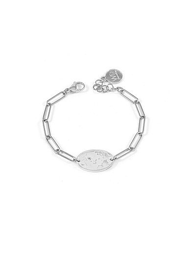 WellDunn: Le bracelet signe astrologique argent&eacute; Exclusivit&eacute; Fabrique 1840 Cancer