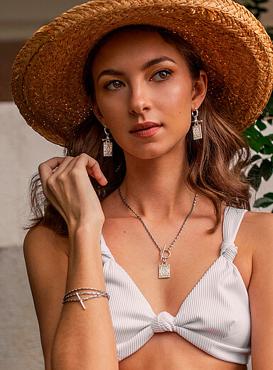Le collier argent Damien