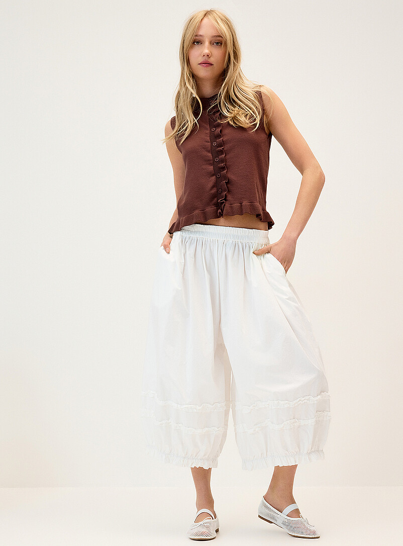Ruffled trim vest product image 2