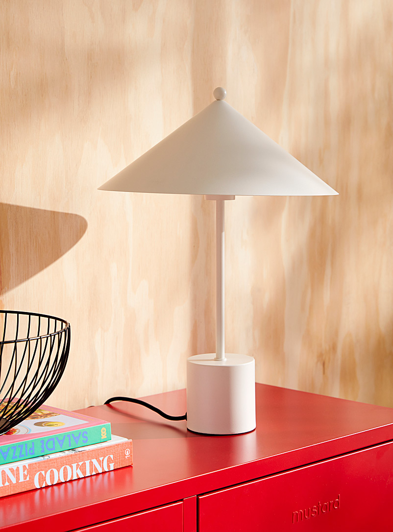 OYOY Living design: La lampe de table géo minimaliste Blanc