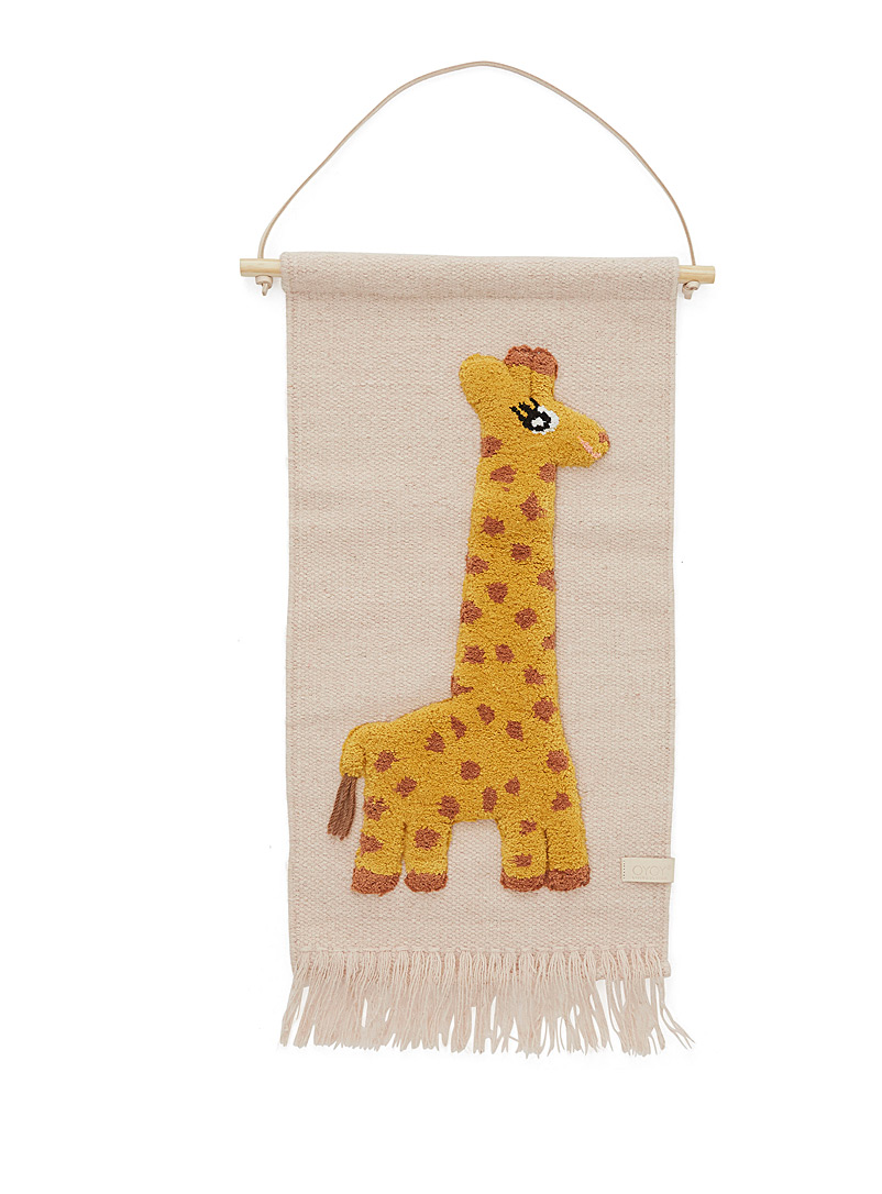 OYOY Living design: La décoration murale girafe touffetée Assorti