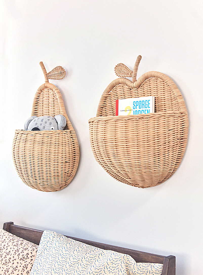OYOY Living design Assorted Braided apple wall basket