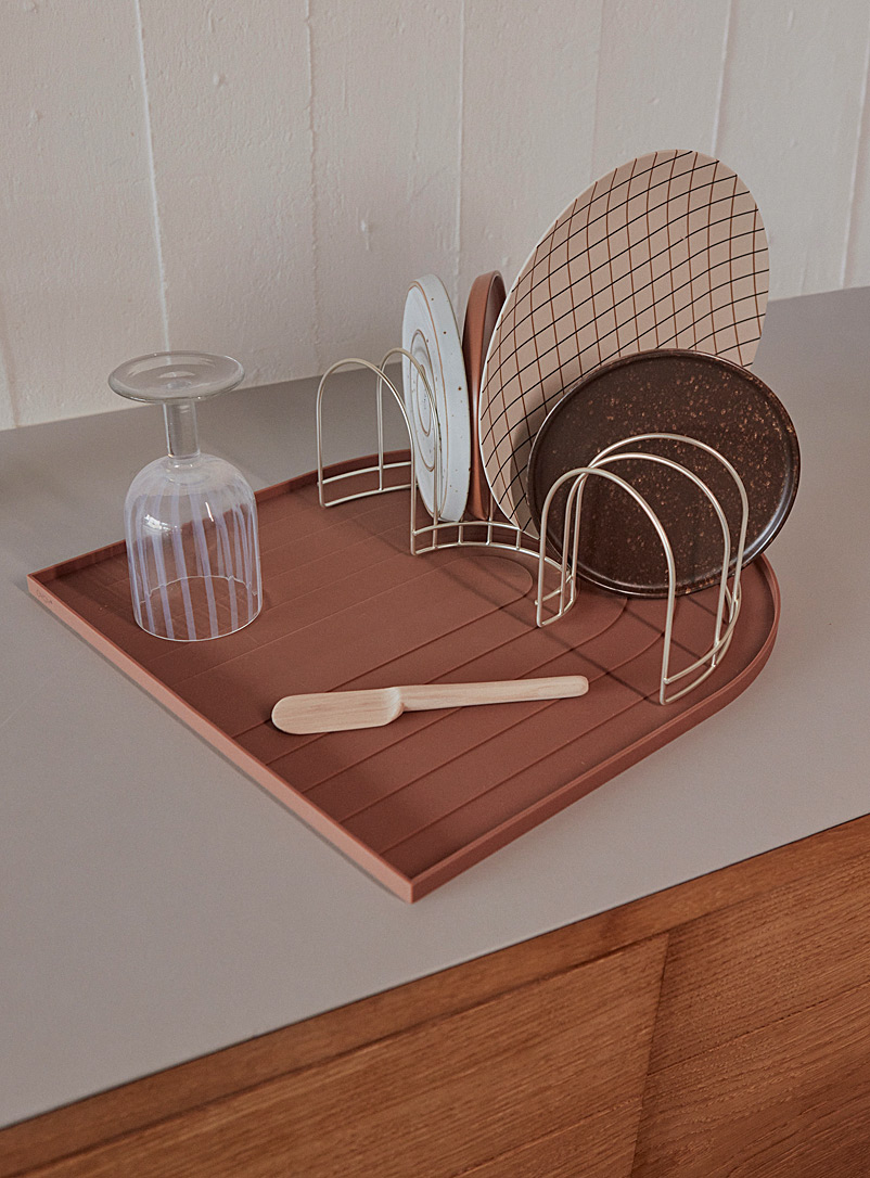 OYOY Living design Orange Arch dish drying mat