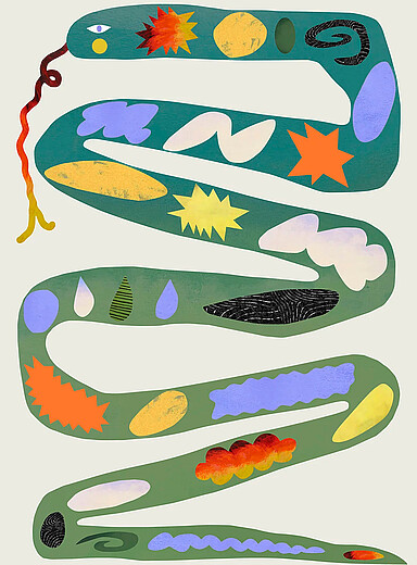 L'affiche Green Snake Voir nos formats offerts